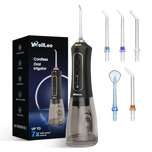Water Flosser for Teeth, 300ML Oral Irrigador Dental Rechargeable...