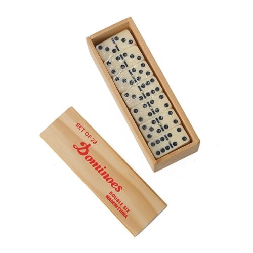 Chess Juego Dominó Clásico Caja Madera 18.2x6.4x5.2cm miniatura 3