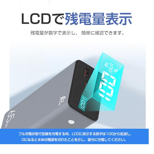 明誠ショップ モバイルバッテリー 40000mAh PD65W対応