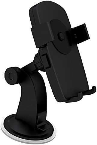 Targely Windshield Dashboard Car Mount Holder for iPhone 6s/6, Galaxy S7/S6 and Many More- Hands Free Driving! Black