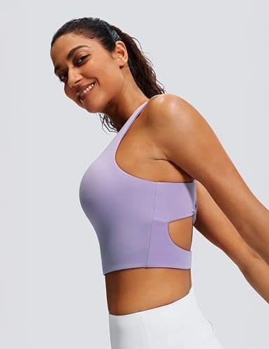 Image of Sports Bras for Women Criss-Cross Back Padded Workout Tank Tops Medium Support Crop Tops for Women