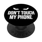 Don't Touch My Phone Pop Socket Evil Eye Saying Gift - PopSockets Grip and Stand for Phones and Tablets