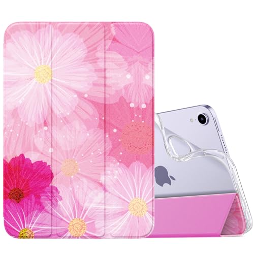 Coque iPad Mini 7 2024 MoKo : étui arrière souple translucide motif coréopsis pour iPad Mini 6