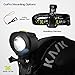BRIGHT EYES 1800 Lumen Bicycle Light Set - The Stamina - Super Bright Headlight w/Quad Cree Technology and Light Weight Military Grade Nylon Shell - Free USB Rechargeable Taillight