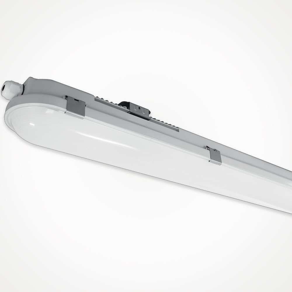 LEDBRITE 4ft LED Anti-Corrosive Batten Light | IP65 Vapour Proof Fitting | CCT & Wattage Selectable | 150lm/W Garage Warehouse Car Park Light (4ft Standard)