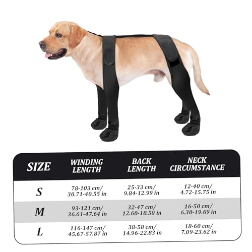 Bottines d'hiver pour chien avec sangle réglable taille M
