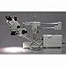 AmScope SM-4TZ-FOR-M Digital Professional Trinocular Stereo Zoom Microscope, WH10x Eyepieces, 3.5X-90X Magnification, 0.7X-4.5X Zoom Objective, Fiber-Optic Ring Light, Double-Arm Boom Stand, 110V-120V, Includes 0.5X and 2.0X Barlow Lenses and 1.3MP Camera with Reduction Lens and Software