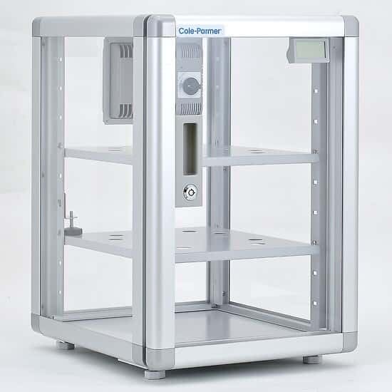 Cole-Parmer Automatic Desiccator Cabinet, 25 to 50% RH, Two Shelves: 70 L