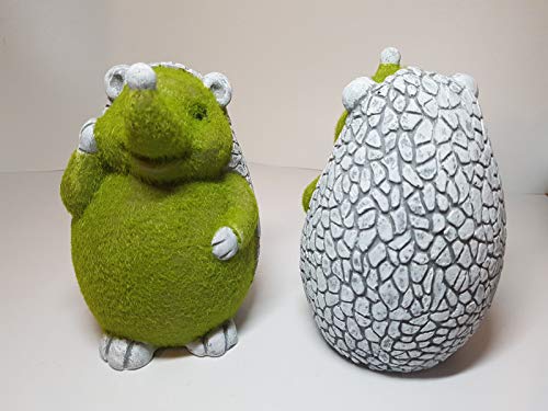 Roots & Shoots 956334 Flock Hedgehog Ornament, Green - Image 2