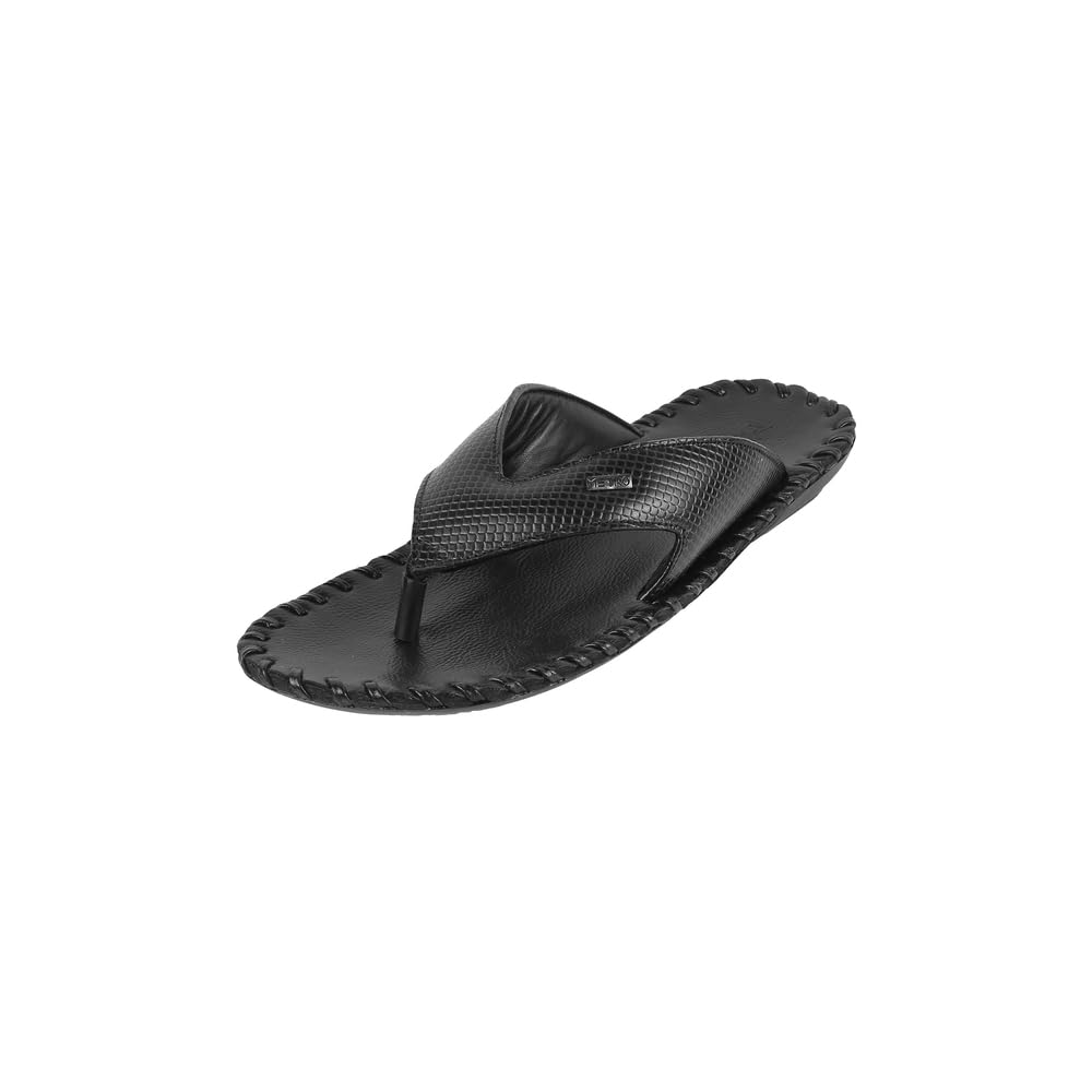 metro Men Thong Leather Chappal-picture-22