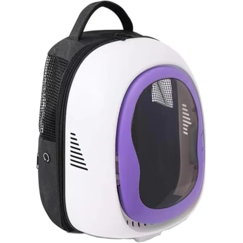 Momglaペットキャリーバッグ ペットバッグ 猫キャリーバッグ 猫リュック 猫キャリー カプセル型猫キャリーバッグ リュックサック 広々空間 犬 猫 小型犬用 暗い 透明 ウィンドウ 紫外線対策型 顔出し 通気性 大容量 耐久性 安全性 耐荷重7.5kg