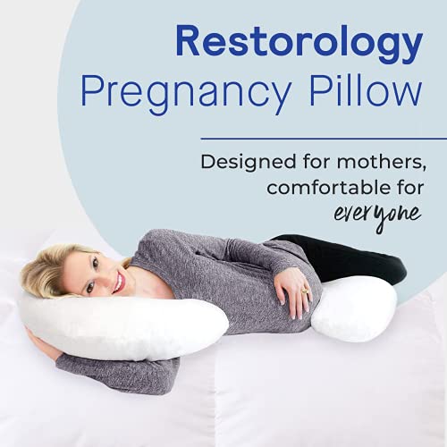 Restorology FBA_RG-RPP-WT Pregnancy Pillow - 60 Inch, C-Shaped Maternity Pillows thumb #6