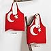 SamLng Flag of Turkey Totes Storage - Reusable Canvas Tote Bag for Women, Perfect for Groceries, Beach, Travel, and Daily Life
