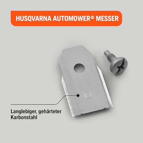 Husqvarna Lames de rechange Classic en acier au carbone, avec vis incluses. Compatibles tous modèles Automower®. Robustes, durables et faciles à remplacer.