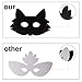 Supla 27 Set Magic Scratch Art Rainbow Scratch Paper Animal Masks Owl Rabbit Tiger Wolf Bear Squirrel Fox Bear Elephant Cutouts Face Masks with Holes with Elastic Cords Scratching Tool for Kids
