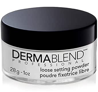 Dermablend Loose Setting Powder, Translucent Powder for Face Makeup, Mattifying Finish and Shine Control, 28g