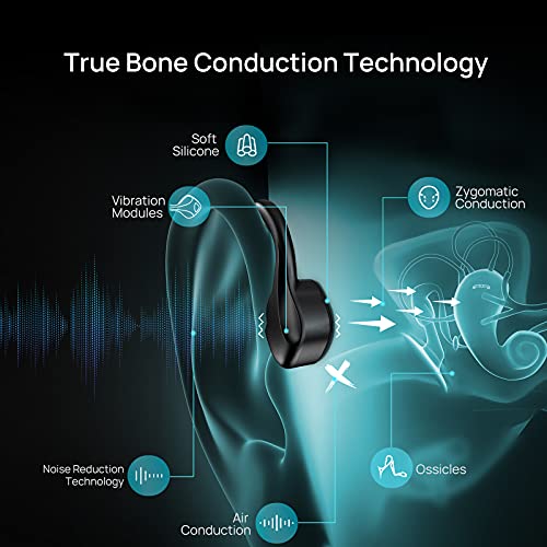 Bone Conduction Headphones with Noise Reduction Tech, 9 Digital N1 Open Ear Headphones with MIC, Waterproof Wireless… - Image 4