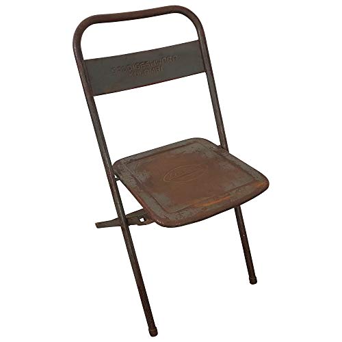 Klappstuhl Bistrostuhl aus stabilem Metall - Industrial Design für die...