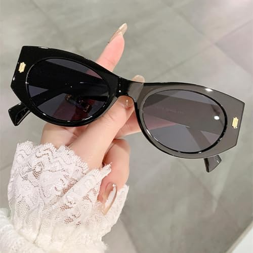 Fashion Cat Eye Women Luxury Sunglasses Retro Rivets Men Gradient Uv4002
