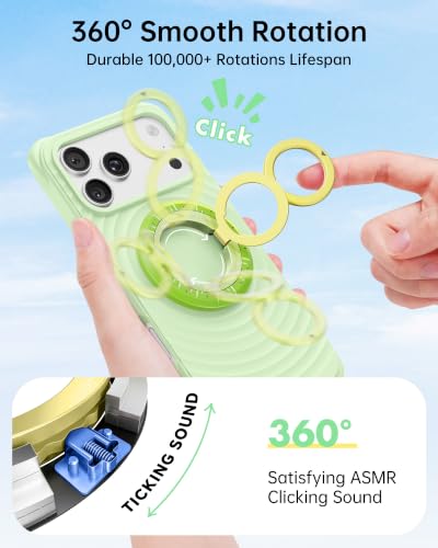 Image of SYNCWIRE Magnetic Phone Ring Holder, for MagSafe Phone Grip Stand Kickstand | 360 Rotation, Double-Sided Magnet, Cell Phone Grip Finger Holder, for iPhone 17 16 15 14 13 12 Pro Max, MagSafe Accessories