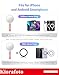 Magnetic Selfie Mirror for iPhone,Compact Flat Phone Mirror for Back Camera with Phone Grip Compatible with iPhone 17 16 15 14 13 12 Pro Max Plus,Mag-Safe Case & All Phones,for Selfie Streaming PINK