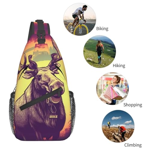 Bolso cruzado para hombre mochila bandolera multiusos miniatura 6