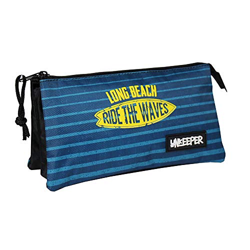 Unkeeper Surf 6: Estuche Escolar  Portatodo con 3 Compartimentos  Cremallera  Tela Resistente