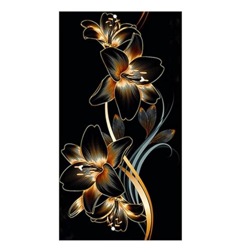 Peinture diamant fleur jaune pour illuminer votre salon ou chambre