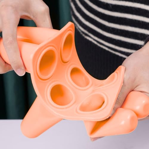 Image of Silicone Popsicle Kulfi Mold Set (6 Cavities) with Reusable Sticks | BPA Free | Ice Cream /Kulfi /Ice Candy Maker | Food Grade | Easy Release | Dishwasher Safe (Orange)