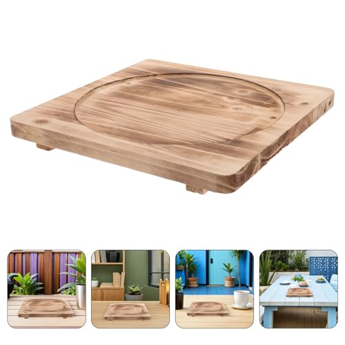 Dessous de plat bois résistant chaleur COLLBATH support stable table extérieure poêle - 8