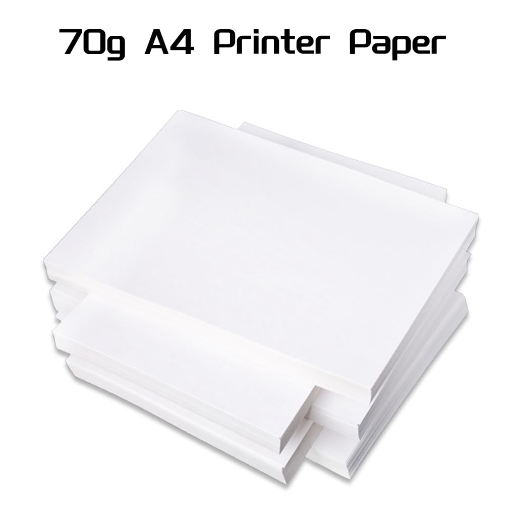 CONFUSE Carta per Fotocopie A4 Carta per Stampante 8,27x11,69 Pollici Bianca, Carta Bianca, Forniture per Ufficio (500 Fogli)
