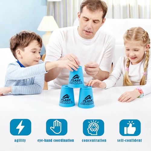Taza de apilamiento rapido para adultos AMJKEJI que cultiva la paciencia y coordinacion 6