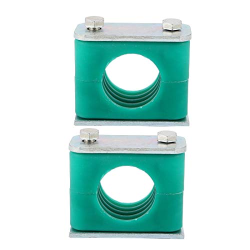LNIEGE Schlauchschelle -30mm Dia Polypropylen Schwere Baureihe Rohr Schlauch Rohrklemme w Aluminium-Kissen 2pcs Cover