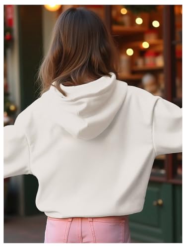 Girl's Floral Graphic Hoodies Long Sleeve Hooded Cute Sweatshirts Pullover Trendy Fall Outfits3