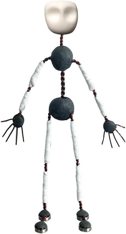 DIY Stop Motion Armature Kits,12CM-20CM Aluminum Wire Doll Skeleton, Stop Motion Animation with Skull and Hands for Stop Motion Animation & Clay Maker,17cm