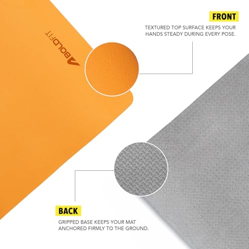 Image of Boldfit Yoga Mat for Man & Woman, 6mm Anti-Slip Yoga Mat with Strap, 6x2 ft Extra Cushion Super Foam, Sweat-Resistant, Durable Workout & Exercise Mat for Men & Women (Home Gym & Yoga Use)