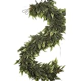 Guirnalda de Navidad para el Exterior | Decoración Artificial de Pino Verde - Guirnalda para Chimenea | para Corona, Barandilla