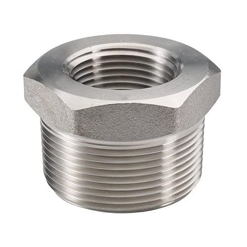 MONIT Bushing Adaptor Connector Reducing Bush Nipple for Pipe Chrome Plated 3/4 Inch Male x 1/2 Inch Female BSP Thread Male Female Pipe Connection Durable Plumbing Fitting-image-18