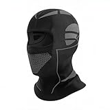 Mech-Style Ski & Motorcycle Mask-Windproof Balaclava, Full Face with Vent Holes, Helmet-Friendly, Unisex for Skiing & Riding Dark Gray