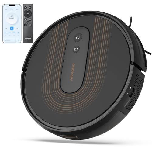 Image of AIRROBO 2800Pa Robot Vacuum, 600ml Dustbin, APP /Alexa Control, Super Thin,Quiet, Self-Charging,for Hard Floor,Carpet and Pet Hair