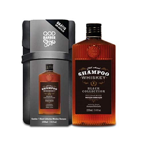 Shampoo para Barba e Cabelo QOD Proteção e Hidratação Old School WHISKEY + Estojo