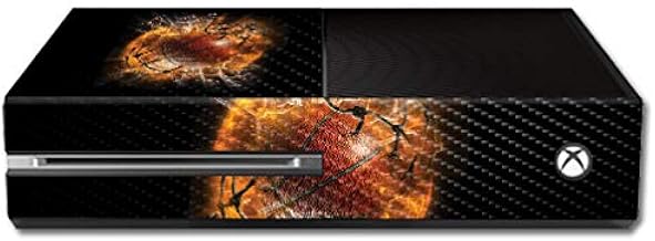 Película de fibra de carbono MightySkins para Microsoft Xbox One – Raio de explosão | Acabamento de fibra de carbono texturizada e durável, fácil de aplicar, remover e mudar estilos | Feito nos EUA