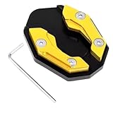 La plaque de support ajoute de la stabilité à votre vélo sur l'herbe, le sable ou un sol meuble. Ce support de béquille réduit même les éraflures sur le garage.