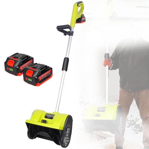 Quitanieves eléctrico, barredora de Carreteras Manual, quitanieves de Alta eficiencia de 1200 W, Ancho de Limpieza de 32 cm, Altura de Entrada de Nieve de 16 cm, con Mango Ajustable y protec