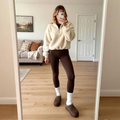 Image of DREAM PAIRS Women's Platform Genuine Suede House Slippers