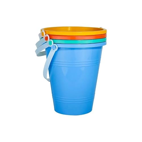Holady 8 Inch Large Sand Beach Buckets Pail,Sand Bucket Water Bucket for Beach Fun Great Summer Party Accessory