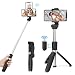 Produktbild SYOSIN Selfie Stick, Bluetooth Selfiestick Stativ 3 in 1 Mini Selfie-Stange mit Bluetooth-Fernauslöse Handy Erweiterbarer Tragbar Monopod Handyhalter 360°drehnbar für Smartphone 4.7-6 Zoll