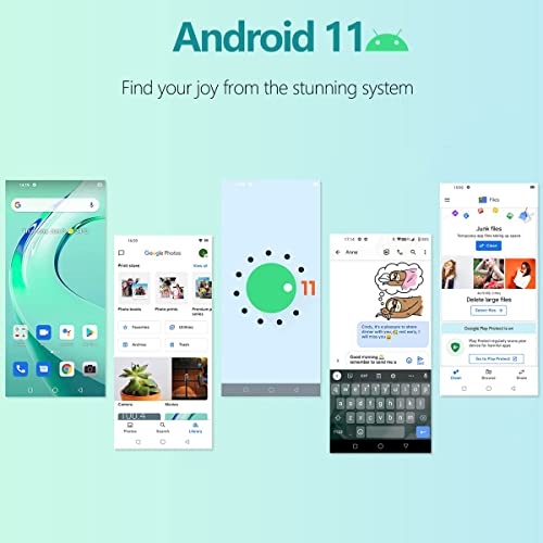 Oukitel C21 Pro Unlocked Cell Phone, 6.4" Hd+ Android 11 Unlocked Smartphone 4Gb+64Gb 256Gb Expandable 21Mp Camera 4000Mah Battery 4G Dual Sim Face/Fingerprint Id Otg (Green) #TOP6