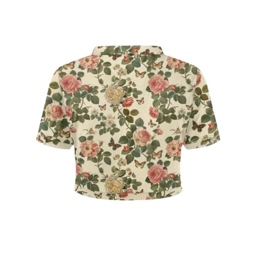 Image of Womens Short Sleeve Cardigans Lightweight Summer Cardigan Trendy Bolero Shrug Cute Floral Cardigan Sheer Bolero