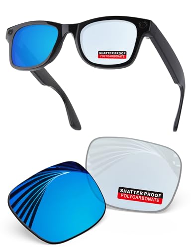 Image of PRO+ Polycarbonate Replacement Lenses Compatible with Ray-Ban Meta Wayfarer RW4006 & Gen 2 RW4012 50mm Sunglasses
